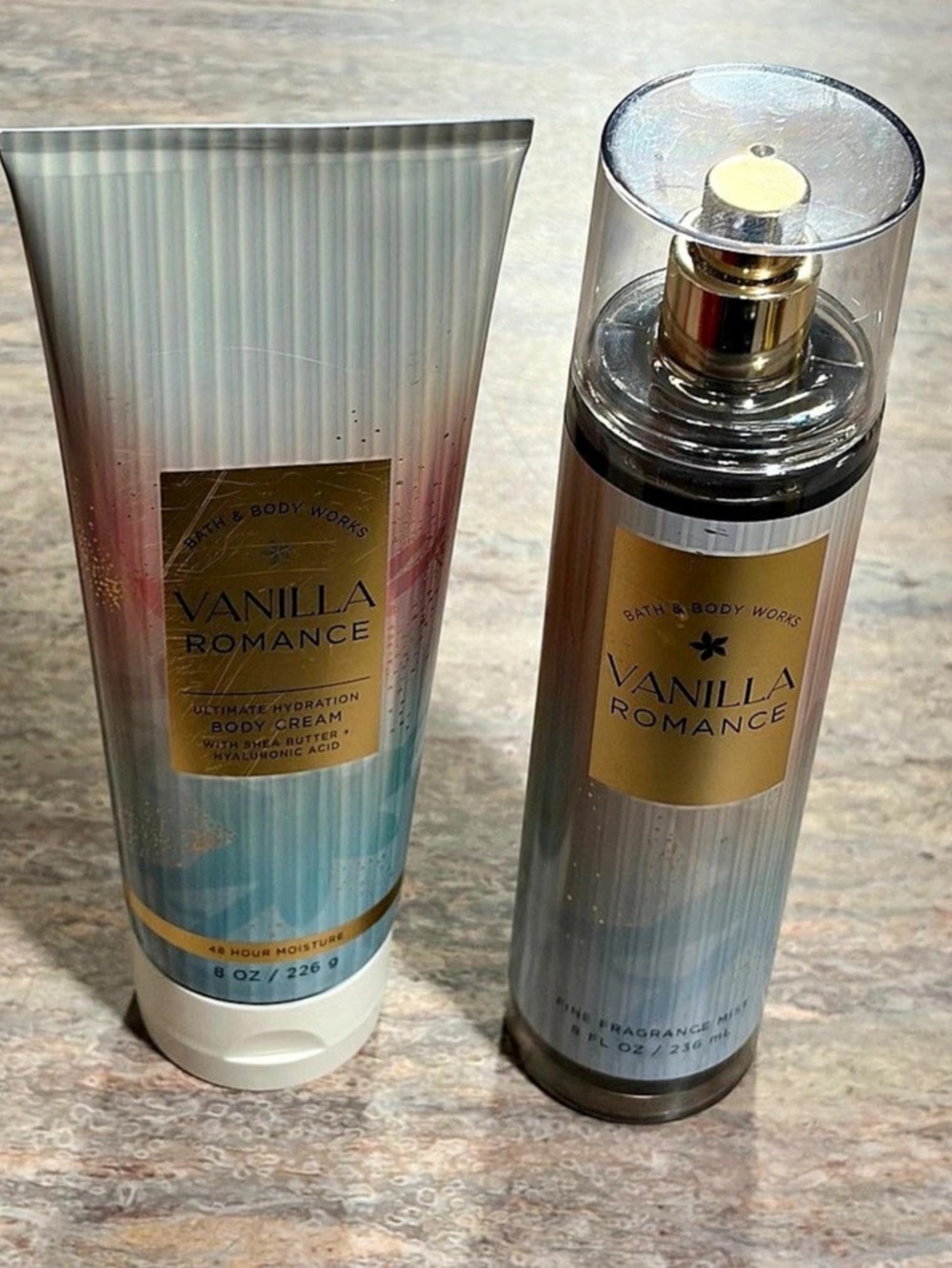 Bath & Body Works Vanilla Romance Body Care Set